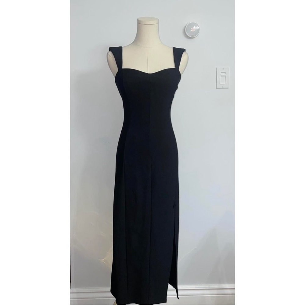 Abercrombie & Fitch Black Midi Dress